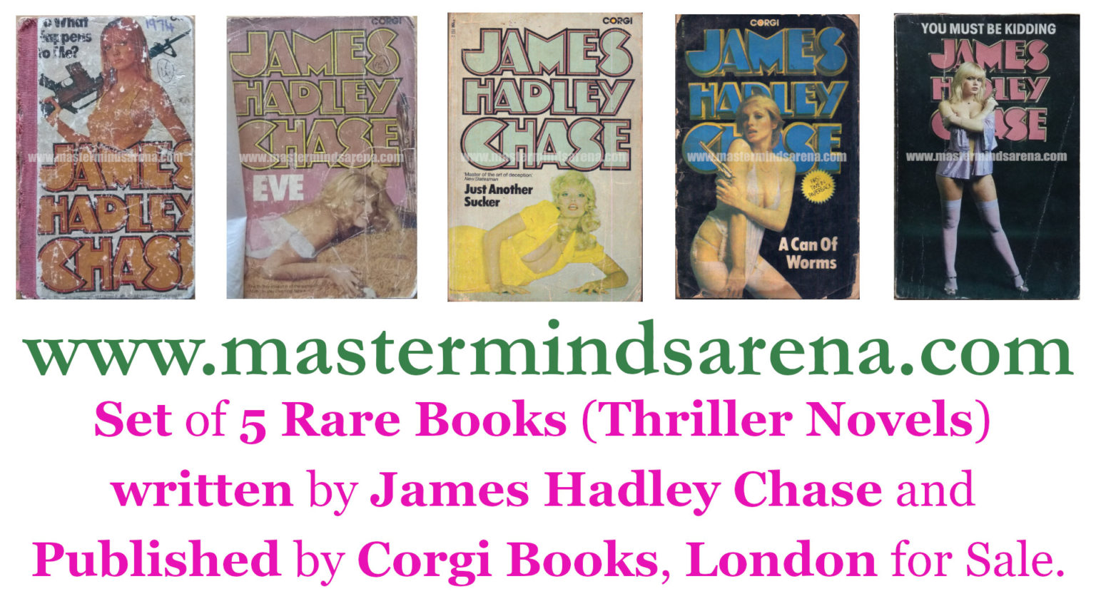 5 Rare Books By James Hadley Chase Masterminds Arena 7203